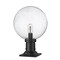 Z-Lite Laurent Outdoor Pier Mounted Fixture, 1-Light, 12 In.W x 17.75 In.H, Black/Clear Seedy 599PHB-533PM-BK - alternate 5